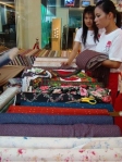 Wien Co Ltd. organized the first quilt festival in Thailand at Paragon mall, Lifestyle Hall, 2nd floor. The vendors from Japan had quilt fabric and accessories.